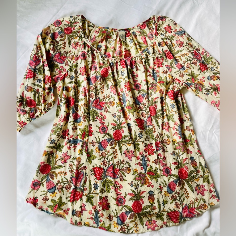 Lucky Brand Scoop Neck Blouse